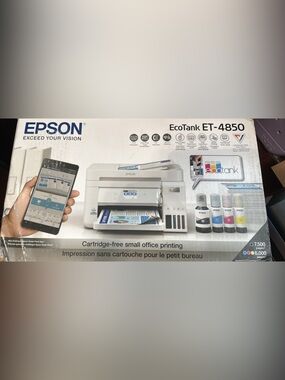 Epson EcoTank ET-4850 White All-in-One Printer